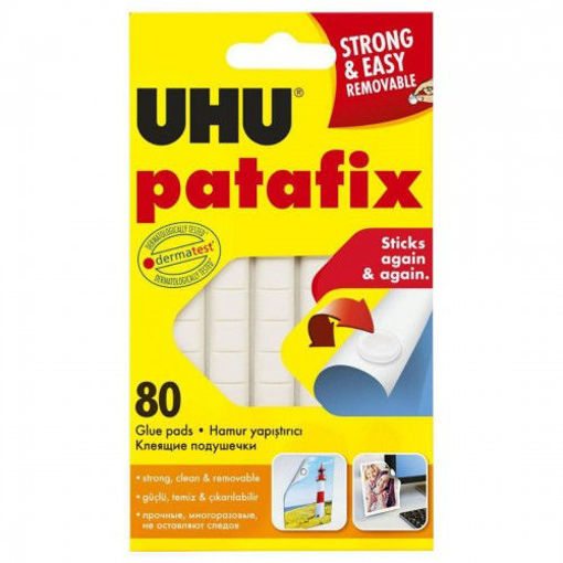 Picture of Gomme Fixe (Set Of 80) White 50gr Removable UHU