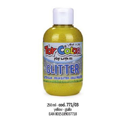 Picture of Gouache 250ml Glitter Yellow Washable Toycolor
