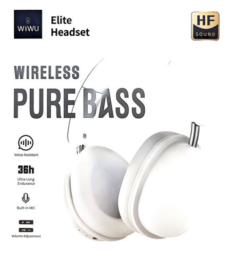 Picture of Headphone 36 H White 5volt Bluetooth Wiwu