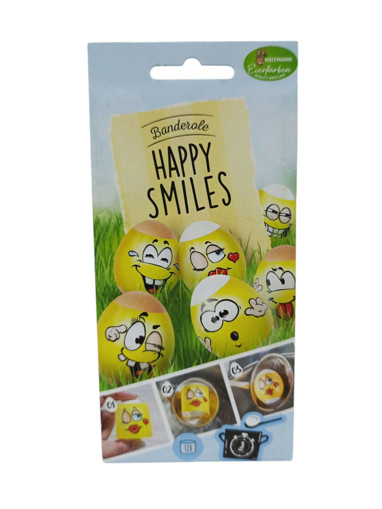 Picture of Egg Stickers 12colors Heitmann Happy Smiles