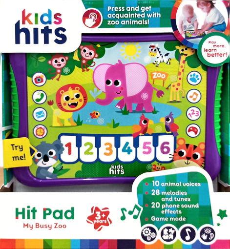 Picture of Activity Game Age 3+ Kids Hits, Hit Pad Busy Zoo