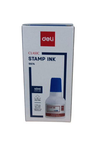 Picture of Ink For Stamps Blue Liquid Deli