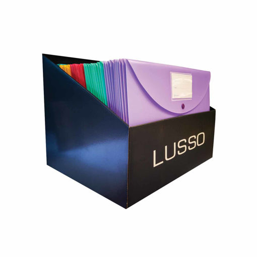 Picture of Button File A4 Assorted Colors Lusso