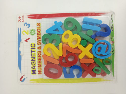 Picture of Magnet Assorted Colors 37pcs Numbers
