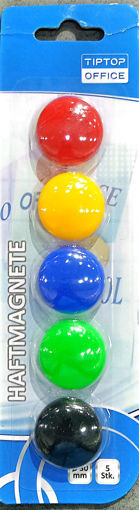 Picture of Magnet for Board (Set of 5) Multi Colors 30mm Tip