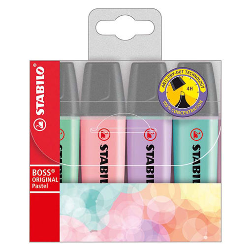 Picture of Highlighter Assorted 4colors Pastel Stabilo