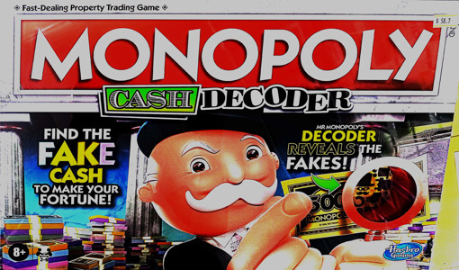 Picture of Foreign Games Age 8+ Hasbro,Monopoly Cash Decoder