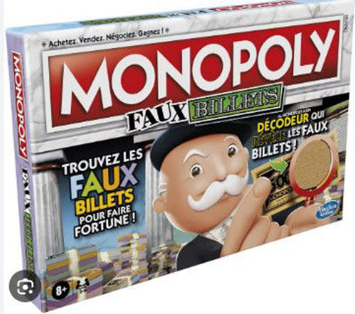 Picture of Foreign Games Age 8+ Hasbro,Monopoly Faux Billets