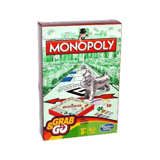 Picture of Foreign Games Age 8+ Hasbro, Monopoly Grab&Go