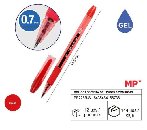 Picture of Ball Pen Red 0.7mm Gel MP