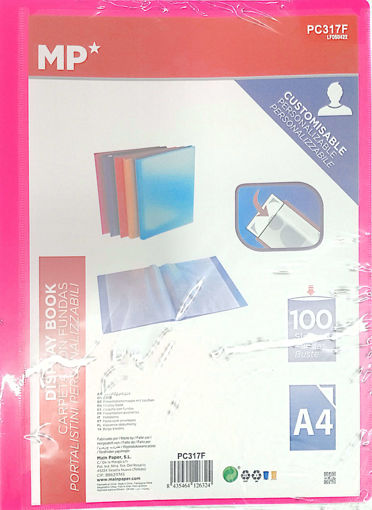 Picture of Clear Book A4 100pockets Neon Color MP