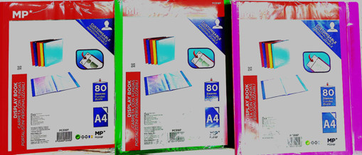 Picture of Clear Book A4 80pockets Neon Color MP