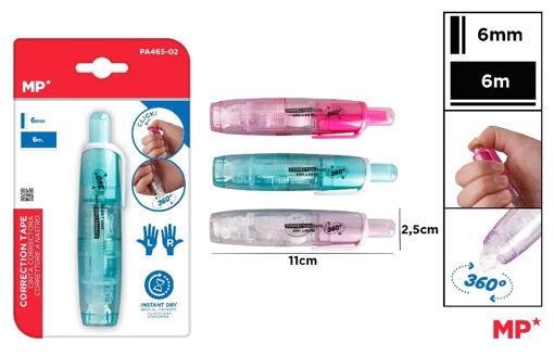 Picture of MP Correction tape 6mmx6m Retractable