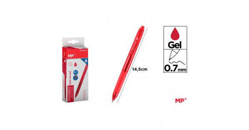 Picture of Retractable Pen Red 0.7mm Gel MP