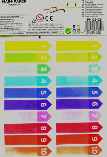 Picture of Book labels (Set of 2) Multi Colors MP