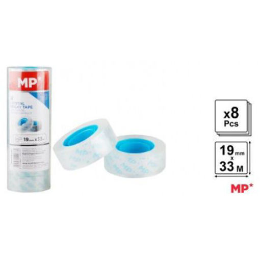 Picture of Tape Transparent Sticky (Set of 8) 19mmx33m MP