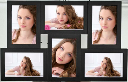 Picture of Multiple Frame 10x15cm Black 6pcs Zep ; Andora
