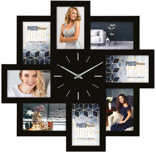 Picture of Multiple Frame 10x15cm Black 8pcs Zep ; Time Tries