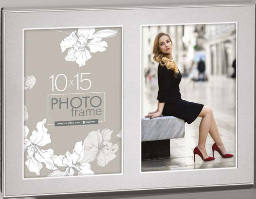 Picture of Multiple Frame 10x15cm Silver 2pcs Zep ; Olimpia