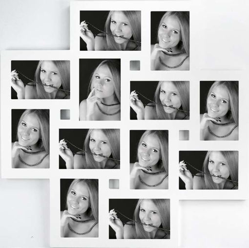 Picture of Multiple Frame 10x15cm White 12pcs Zep; Milano