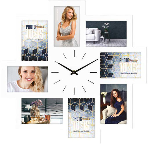 Picture of Multiple Frame 10x15cm White 8pcs Zep ; Time Tries