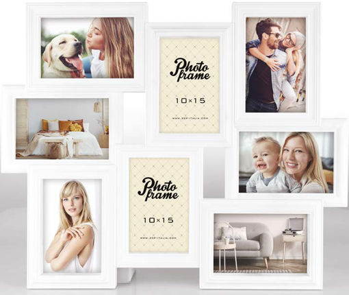 Picture of Multiple Frame 10x15cm White 8pcs Zep; Tolosa