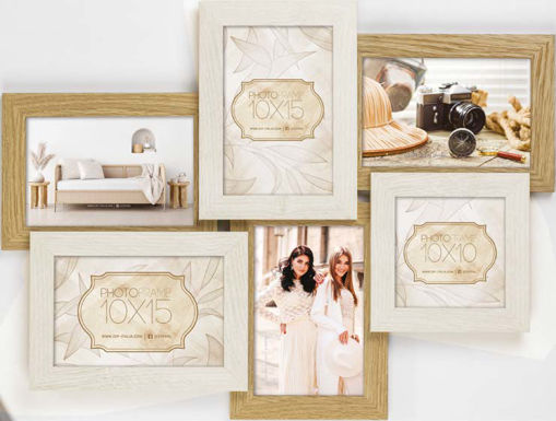 Picture of Multiple Frame 10x15cm White Zep ; Locarno