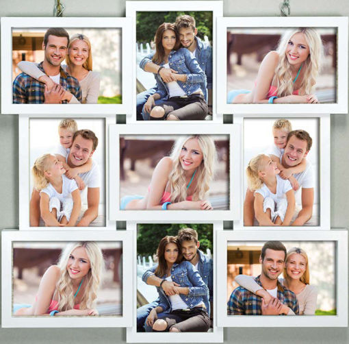 Picture of Multiple Frame 13x18cm White 9pcs Zep ; Santander