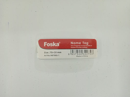 Picture of Name Holder 70x25mm Magnetic Foska