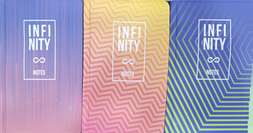 Picture of Notebook 10x14cm Neon Color Lined Spirit