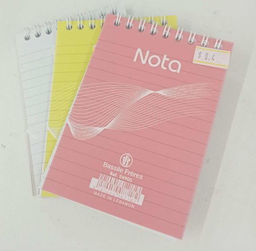Picture of Notebook 8.5x12cm  50sh 60gr Lined Bassile