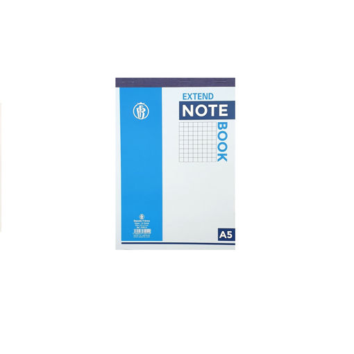 Picture of Notebook A5 50sheets 60gr Quadrilled Extend