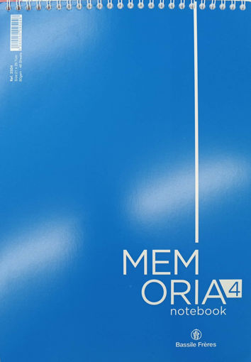 Picture of Notebook 21x29.7cm Blue 60gr Lined Memoria