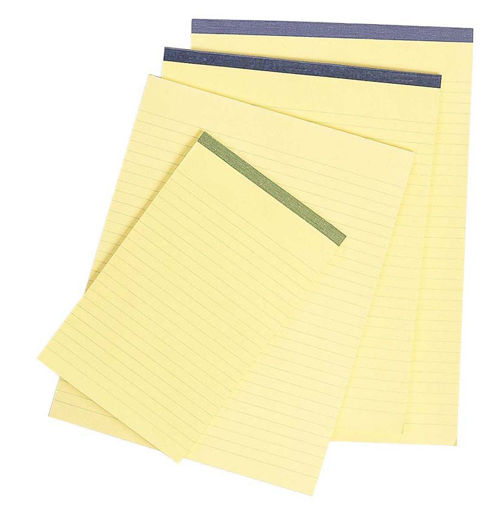 Picture of Notebook A5 50sheets Yellow 80gr Lined Bassile