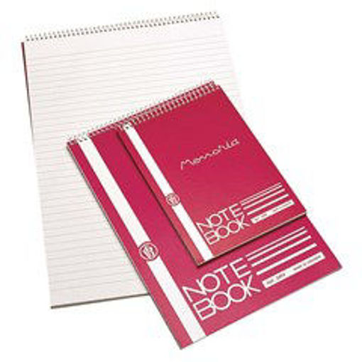 Picture of Notebook 12x17cm Red 60gr Lined Memoria
