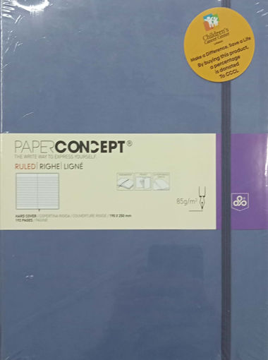 Picture of Notebook HC W Elastic 19x25cm Light Blue Lined Con