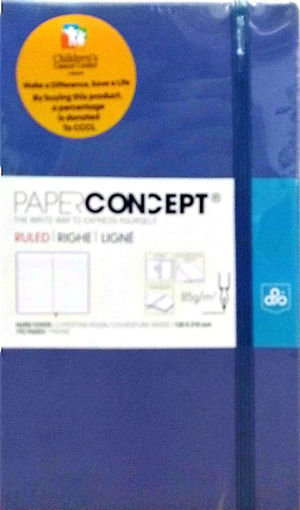 Picture of Notebook HC W Elastic 13x21cm lila blue Lined Conc