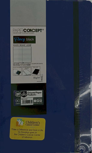 Picture of Notebook SC W Elastic 13x21cm Blue Lined Concept