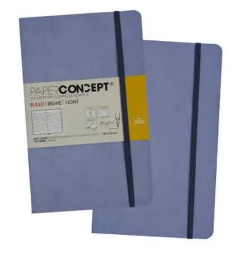 Picture of Notebook SC W Elastic 13x21cm Lilac Lined Concept