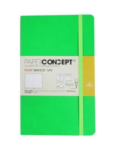Picture of Notebook SC W Elastic 13x21cm Neon Green Plain Con