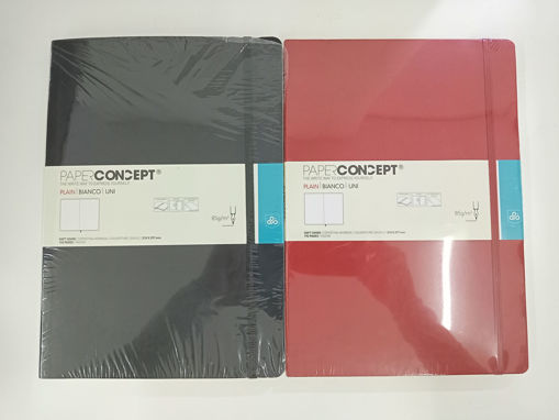 Picture of Notebook SC W Elastic 21.6x27.9cm Dark Brown Lined
