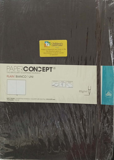 Picture of Notebook SC W Elastic 21x29.7cm Brown Plain Concep