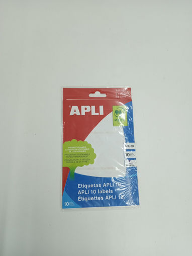 Picture of Office label (Set of 10) White 53x100mm APLI