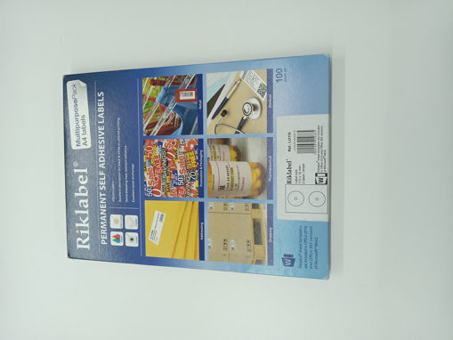 Picture of Office label 105X18mm A4 100 Sheets White CD Rikla