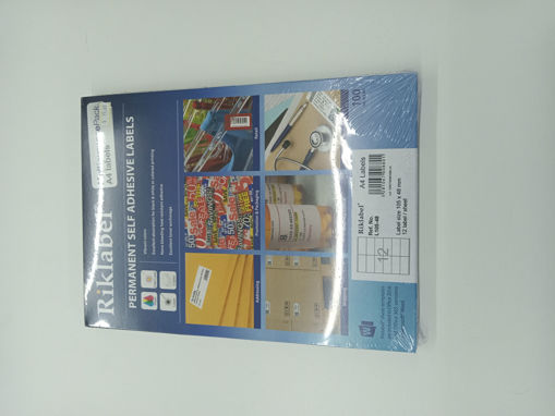 Picture of Office label 105X48mm A4 100 Sheets White Riklabel