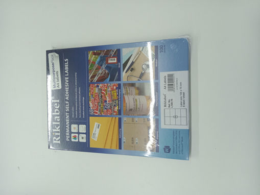 Picture of Office label 105X70mm A4 100 Sheets White Riklabel