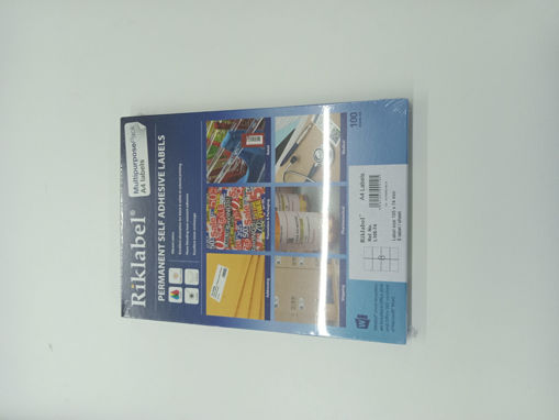 Picture of Office label 105X74mm A4 100 Sheets White Riklabel