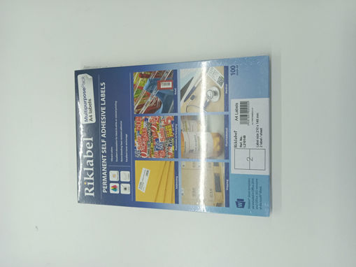 Picture of Office label 21X14mm A4 100 Sheets White Riklabel
