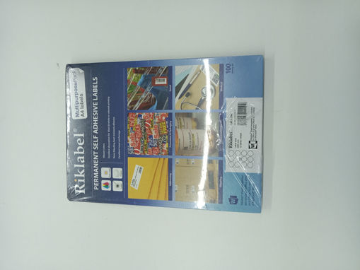 Picture of Office label A4 100 Sheets White Riklabel