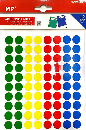 Picture of Stickers 160pcs Multi Colors 13mm Round MP
